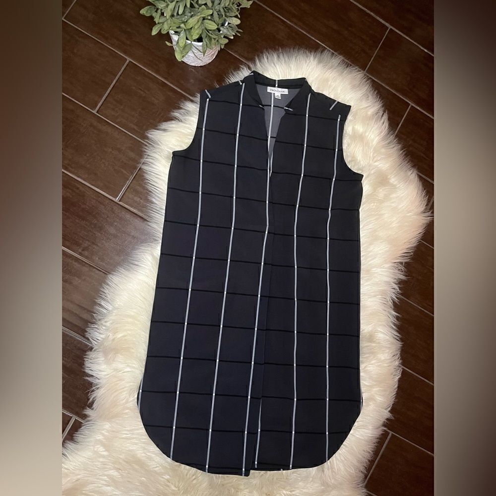 Prologue black/white striped dress sz XS
